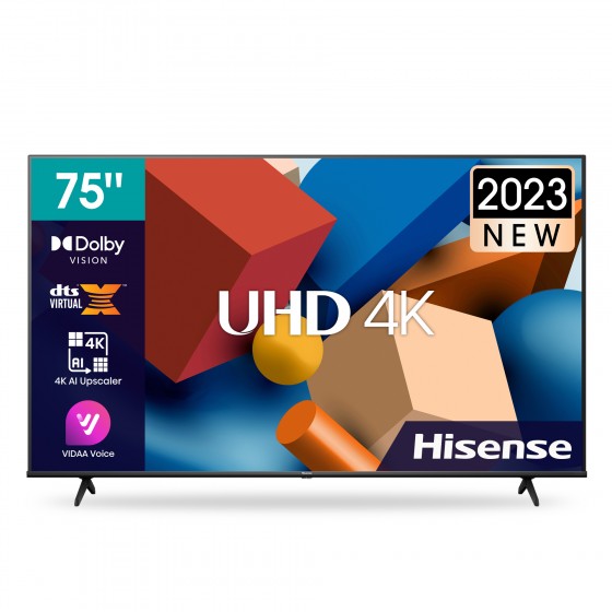 Hisense 75A6K Smart Τηλεόραση 75" 4K UHD LED HDR (2023)