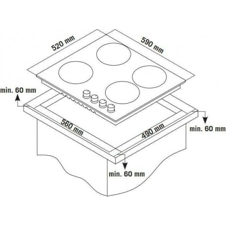 Thermogatz TGS 9041 IX Εστία Υγραερίου Αυτόνομη Inox 04.405.137