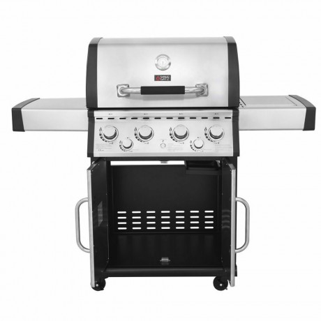 Thermogatz GS Grill Superior Ψησταριά Υγραερίου Μαντεμένιας Σχάρας 66x46εκ. με 5 Εστίες 21kW και Πλαϊνό Μάτι + Δώρο Κάλλυμα