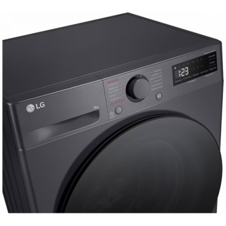 LG F2R5009TSMB Slim Πλυντήριο Ρούχων 9kg Ατμού Γκρι