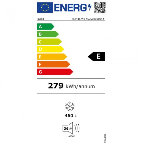 Beko HSM46740 Οριζόντιος Καταψύκτης 451lt Υx86Πx155.5Βx67.5εκ