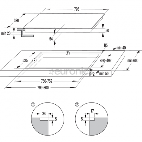 Hisense I8455C Επαγωγική Εστία Αυτόνομη Flexible Zone 80εκ.