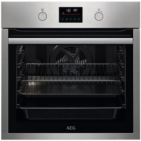 AEG BPS351161M Εντοιχιζόμενος Φούρνος με Πυρόλυση 72lt INOX