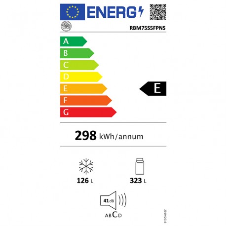 Bertazzoni RBM75 S5F PNS Ψυγειοκαταψύκτης Total NoFrost Υ212.3xΠ75.6xΒ59.2εκ. 8059304889394 