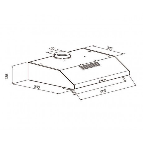 Singer LIN602D Black Glass Ελεύθερος Απορροφητήρας 60cm Inox  