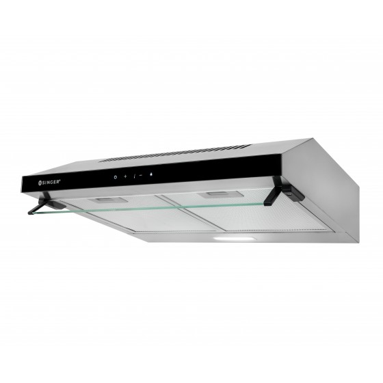 Singer LIN602D Black Glass Ελεύθερος Απορροφητήρας 60cm Inox  