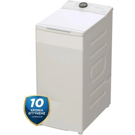 MIDEA MF100T80B/W-GR Πλυντήριο Ρούχων Άνω Φόρτωσης 8 kg Ατμού Inverter