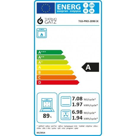 Thermogatz TGS PRO 2090 IX Κουζίνα Αερίου 89lt με Εστίες Αερίου Π89.8εκ. Inox 04.401.697