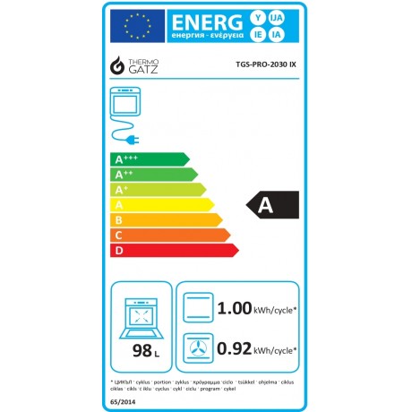 Thermogatz TGS PRO 2030 IX Μικτή Κουζίνα 98lt με Εστίες Υγραερίου Π89.8εκ. Inox  04.401.698