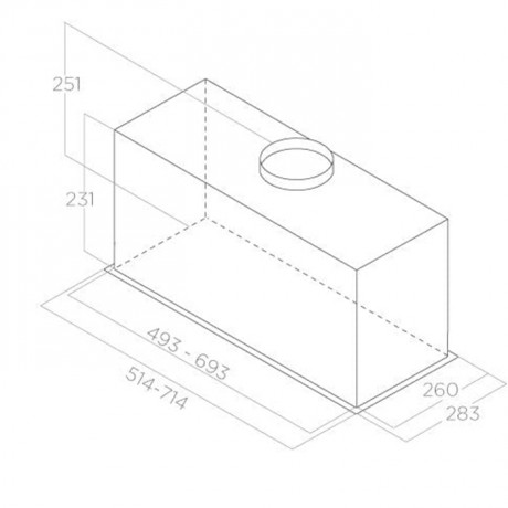 Elica Fold S IX/A/52 Μηχανισμός Απορρόφησης 52cm Inox PRF0181962