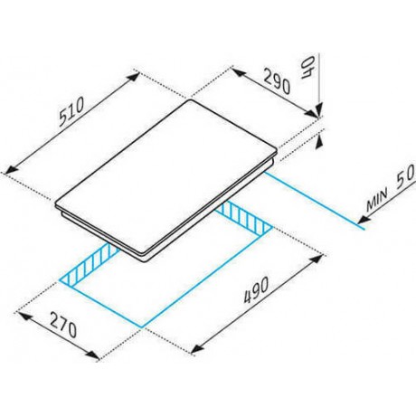 Morris MΙD-65356 Domino Επαγωγική Εστία Αυτόνομη 29x52εκ. 