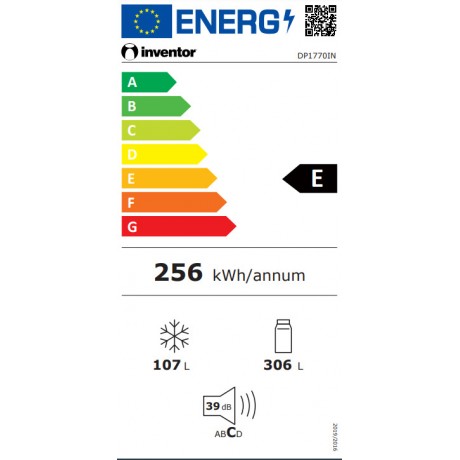 Inventor DP1770IN Ψυγείο Δίπορτο NoFrost Υ172.3xΠ70xΒ67εκ. Inox  