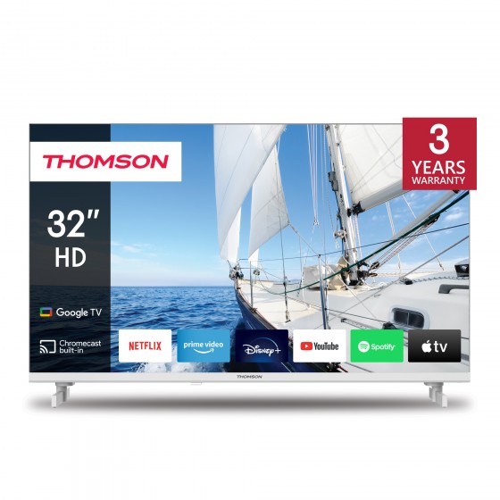 Thomson 32HG2S14W Google Tv 32" HD Ready LED  (2024) Λευκή