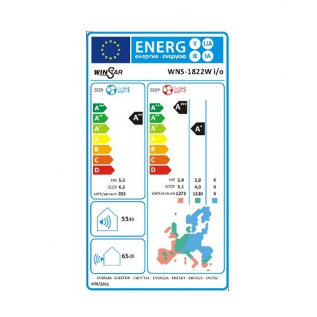 Winstar WNS-1822W i/o Κλιματιστικό Inverter 18000 BTU A++/A+++