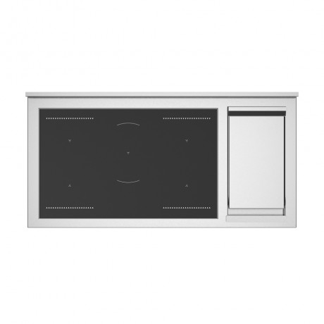 Bertazzoni PRO12 5I 2E AR T Κουζίνα με 5 Επαγωγικές Εστίες + Teppanyaki & 2 Φούρνους Π120εκ. Πορτοκαλί AJ0PJKRESE.00