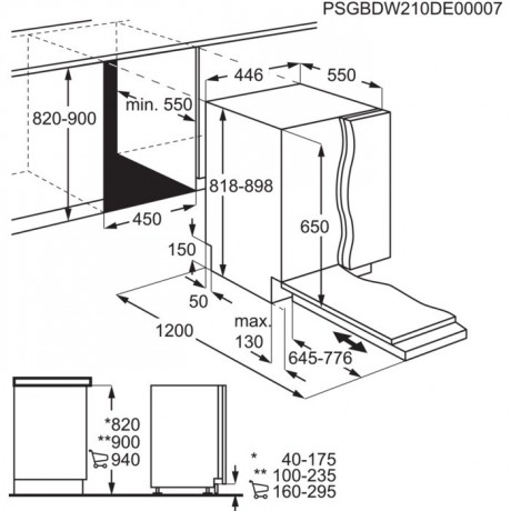 Zanussi ZSLN1211 Πλήρως Εντοιχιζόμενο Πλυντήριο Πιάτων για 9 Σερβίτσια Π44.6xY81.8εκ. Λευκό