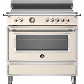 Bertazzoni HER9 5I 1E AV T Κεραμική Κουζίνα με 5 Επαγωγικές Εστίες Π90εκ. Μπεζ