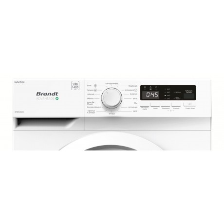 Brandt WFB393QWG Πλυντήριο Ρούχων 9kg Ατμού 1400 Στροφών  Κλάση Α