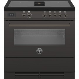 Bertazzoni PROCH94I1ECAT Κουζίνα με Εστίες Επαγωγικές και Ενσωματωμένο Απορροφητήρα 90εκ Black