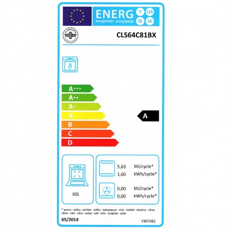 La Germania CLS6 4C 81 B X Κουζίνα Υγραερίου με Αέρα Inox