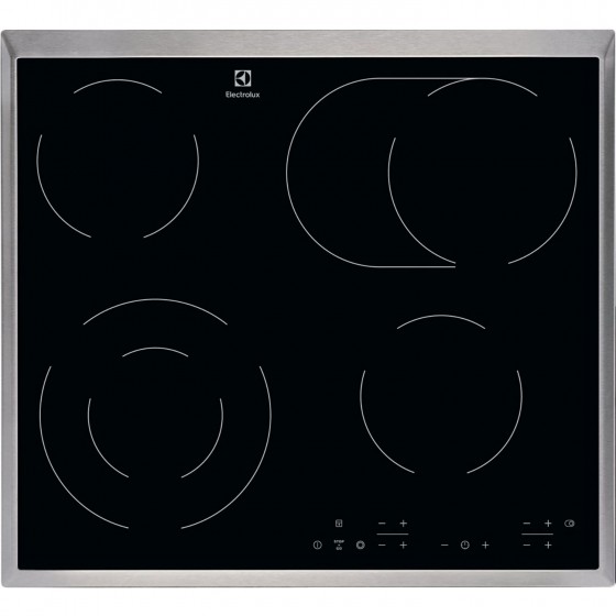 Electrolux EHF6346XOK Κεραμική Εστία Αυτόνομη Inox Πλαισιο