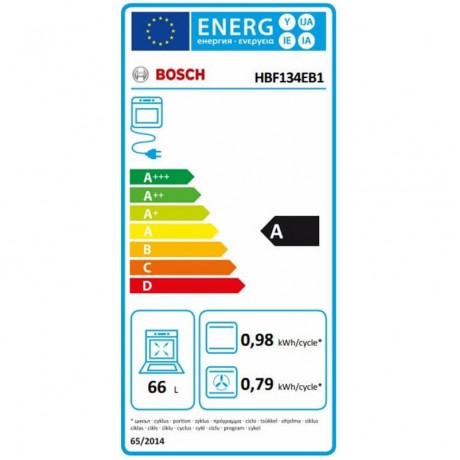 Bosch HBF134EB1 Αυτόνομος Φούρνος 60cm Black