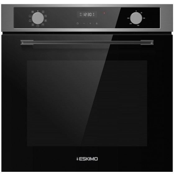 Eskimo ES BO7210N Eντοιχιζόμενος Φούρνος 72lt Inox - Black