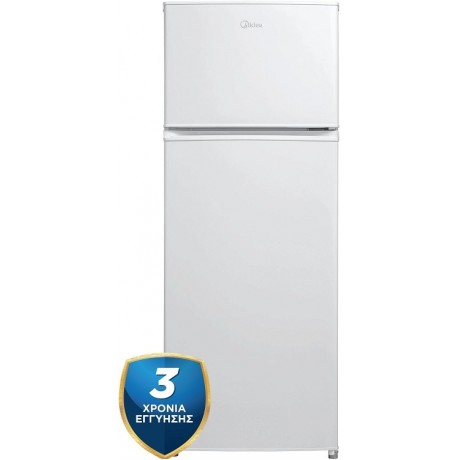 Midea MDRT294FGΕ01 Ψυγείο Δίπορτο 204lt Υ143xΠ55xΒ55εκ. Λευκό 