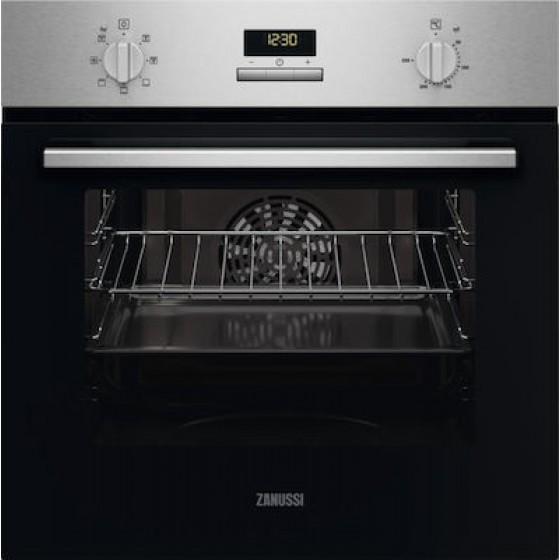 Zanussi ZOCEC2X2 Φούρνος άνω Πάγκου 65lt χωρίς Εστίες Π59.4εκ. Inox