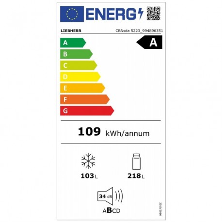 Liebherr CBNsda 5223 Plus Ψυγειοκαταψύκτης NoFrost Υ185.5xΠ59.7xΒ67.5εκ. Inox