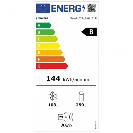 Liebherr CBNsdb 575i Prime BioFresh Ψυγειοκαταψύκτης NoFrost Υ201.5xΠ59.7xΒ67.5εκ. Inox  