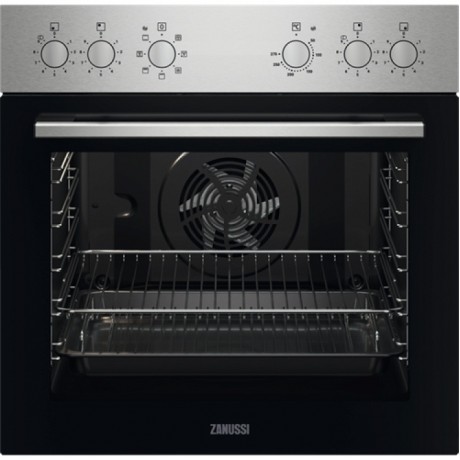 Zanussi ZOHEX0X + ZHDN670X Φούρνος κάτω Πάγκου 72lt με Κεραμικές Εστίες Inox 