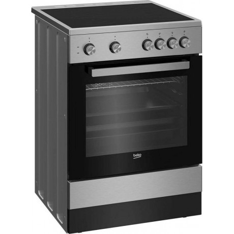 Beko FSM 67010 GX Κουζίνα 66lt με Κεραμικές Εστίες Π60εκ. Inox